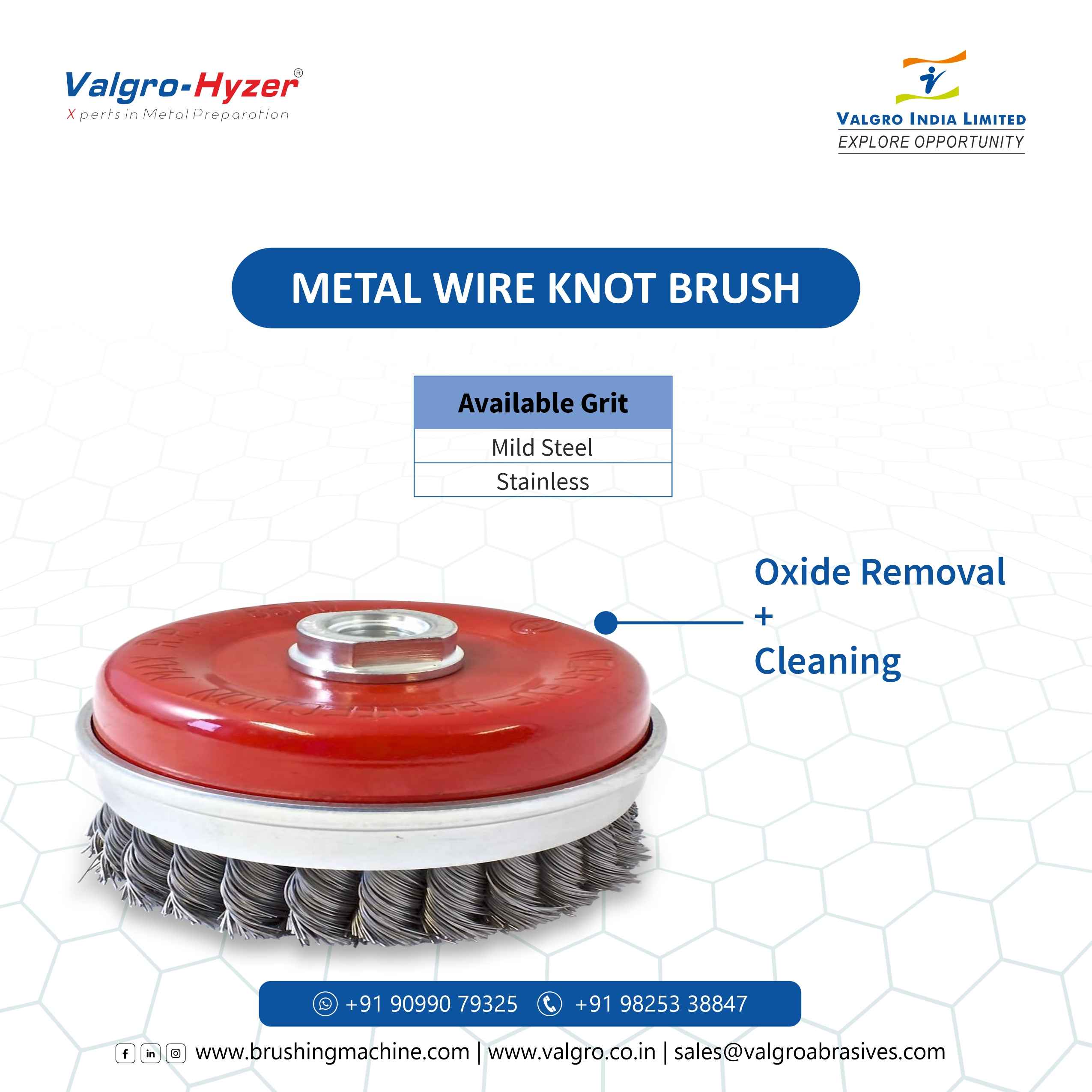 Rust Cleaning Metal wire brush